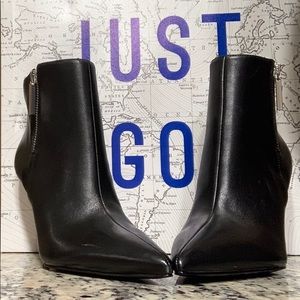 Mark Fisher Ankle Boots Black Leather Side Zip 7